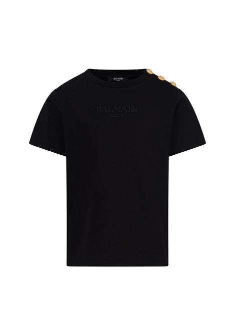 T-shirt con logo BALMAIN KIDS | BZ8I81 Z3672930OR